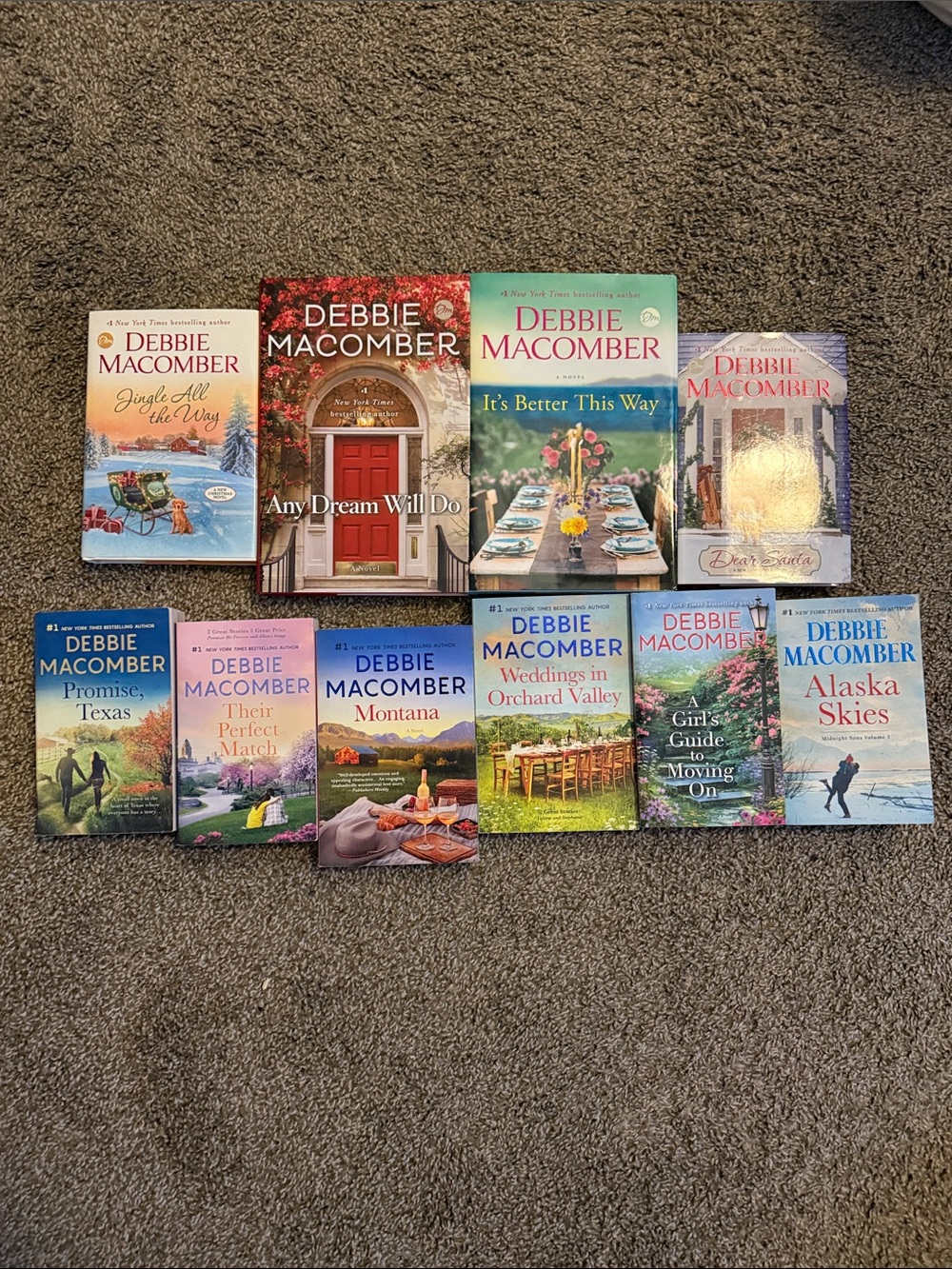 Debbie Macomber Book Lot- includes four hardcover and six paperback novels